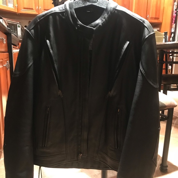 Leather Biker Jacket - Picture 1 of 7